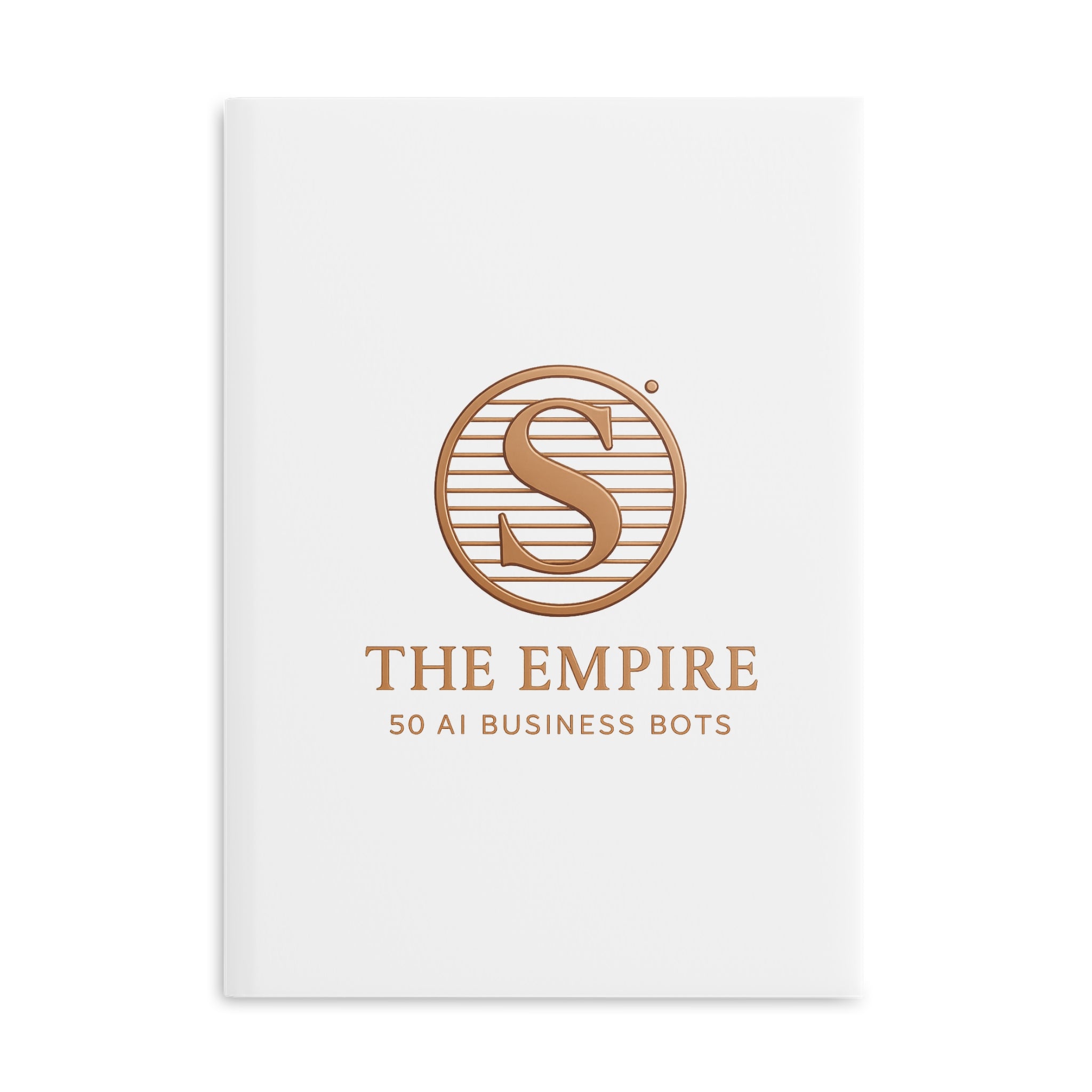 Elegant AI-Themed Hardcover Notebook, Business Journal, Office Supplies, Gift for Entrepreneurs, Writing, Note-Taking, Study Aid