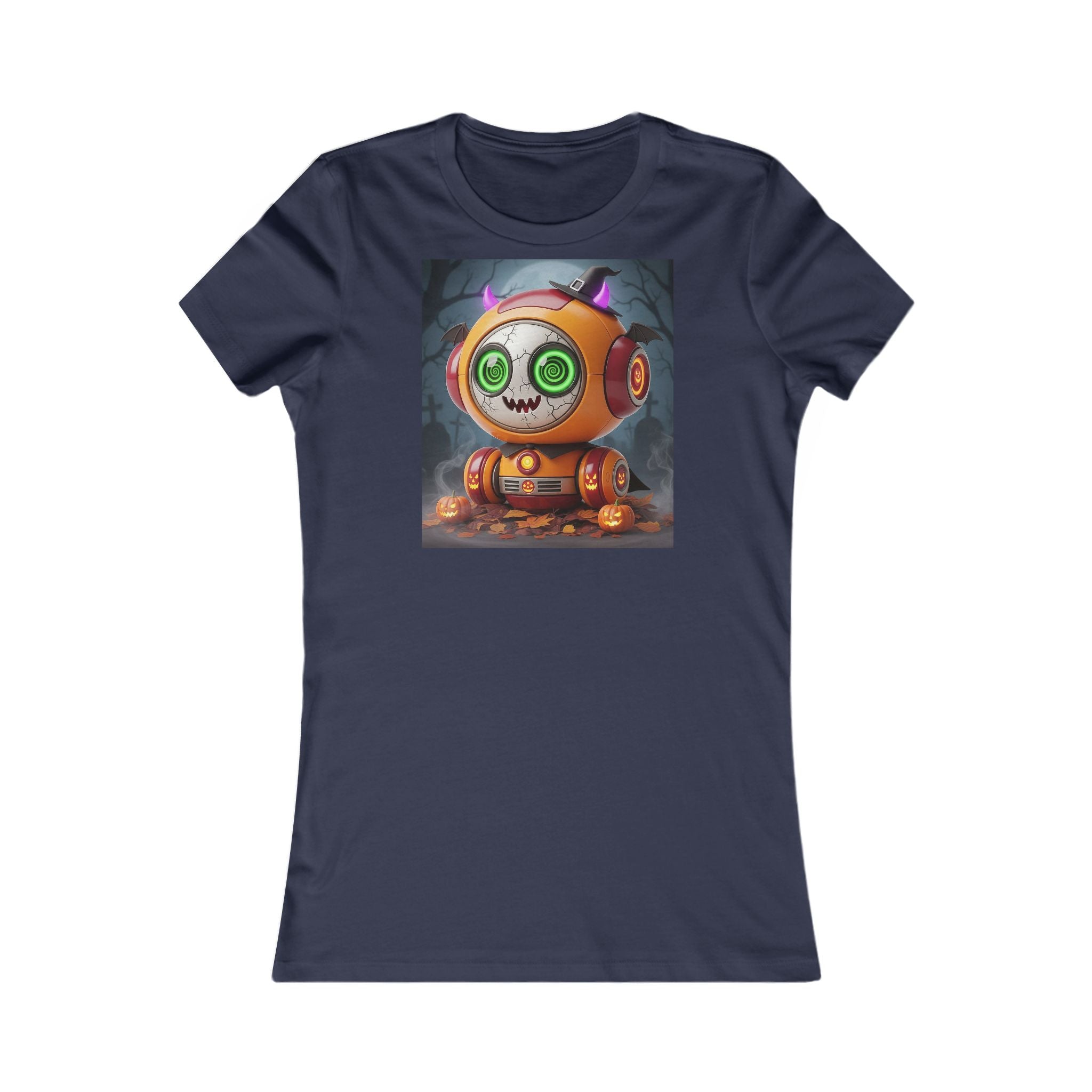Whimsical Graphic Tee for Fans, Halloween Shirt, Cute Robot T-Shirt, Casual Top, Perfect Gift for Friends