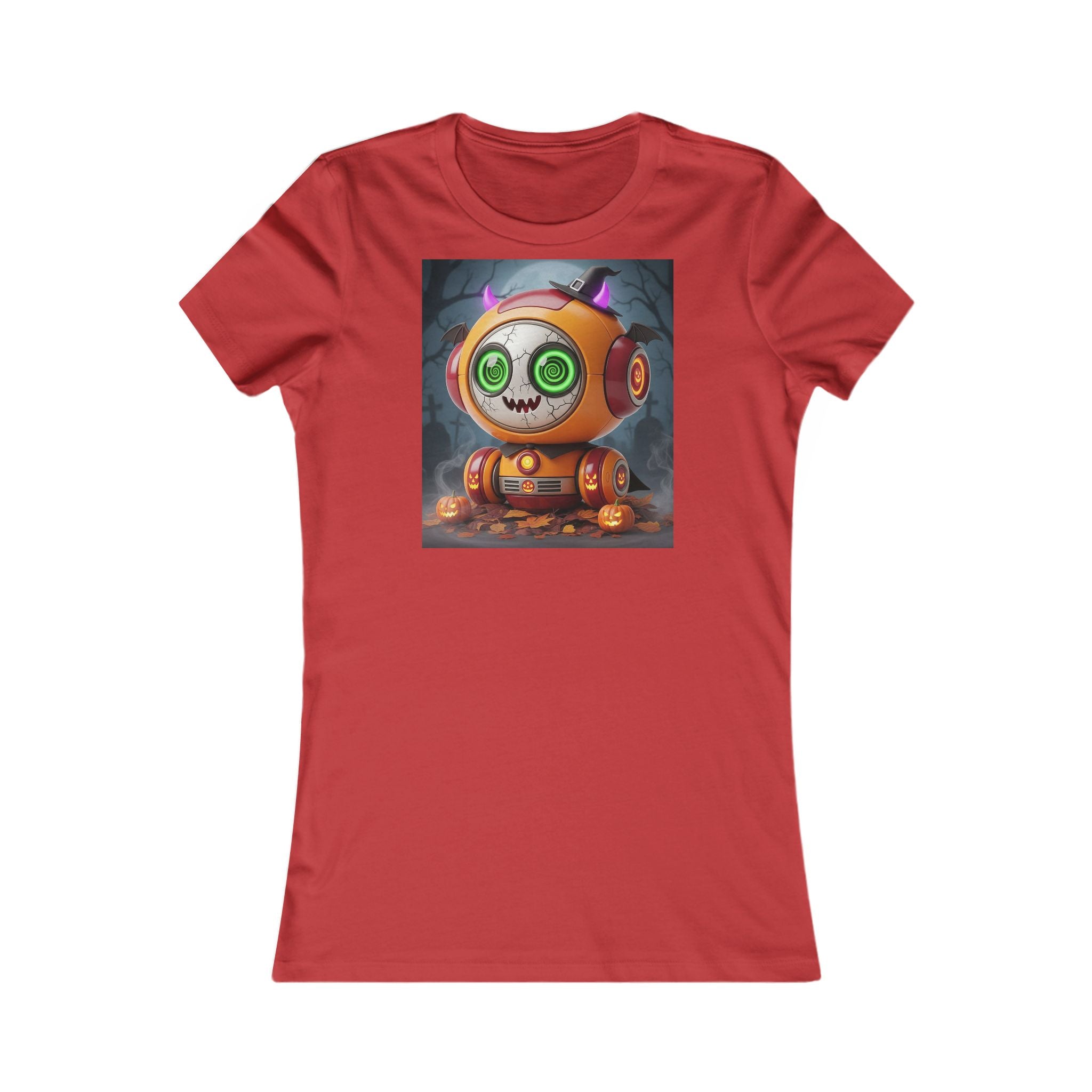 Whimsical Graphic Tee for Fans, Halloween Shirt, Cute Robot T-Shirt, Casual Top, Perfect Gift for Friends