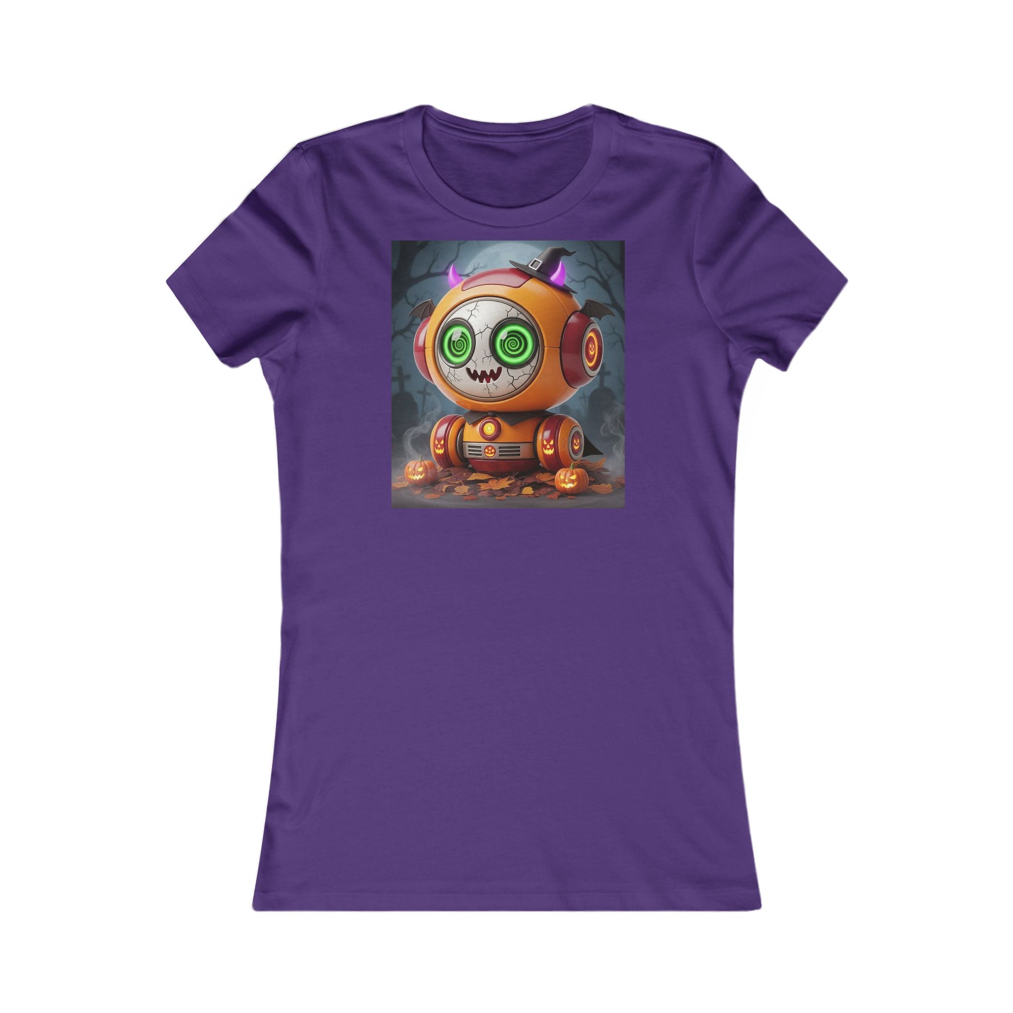 Whimsical Graphic Tee for Fans, Halloween Shirt, Cute Robot T-Shirt, Casual Top, Perfect Gift for Friends
