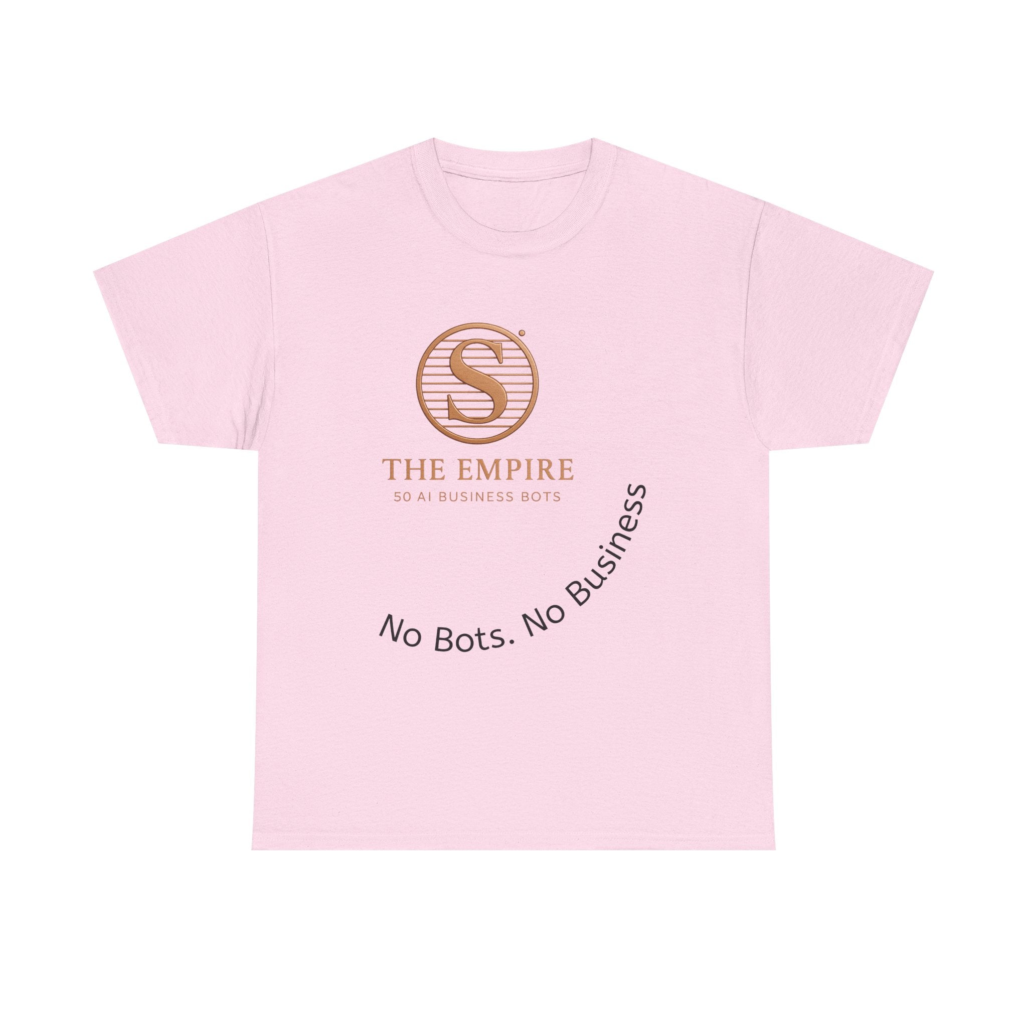 Casual Graphic Tee, No Bots No Business Unisex Cotton T-Shirt, Fun Gift for Tech Lovers, Everyday Wear, Unique Apparel
