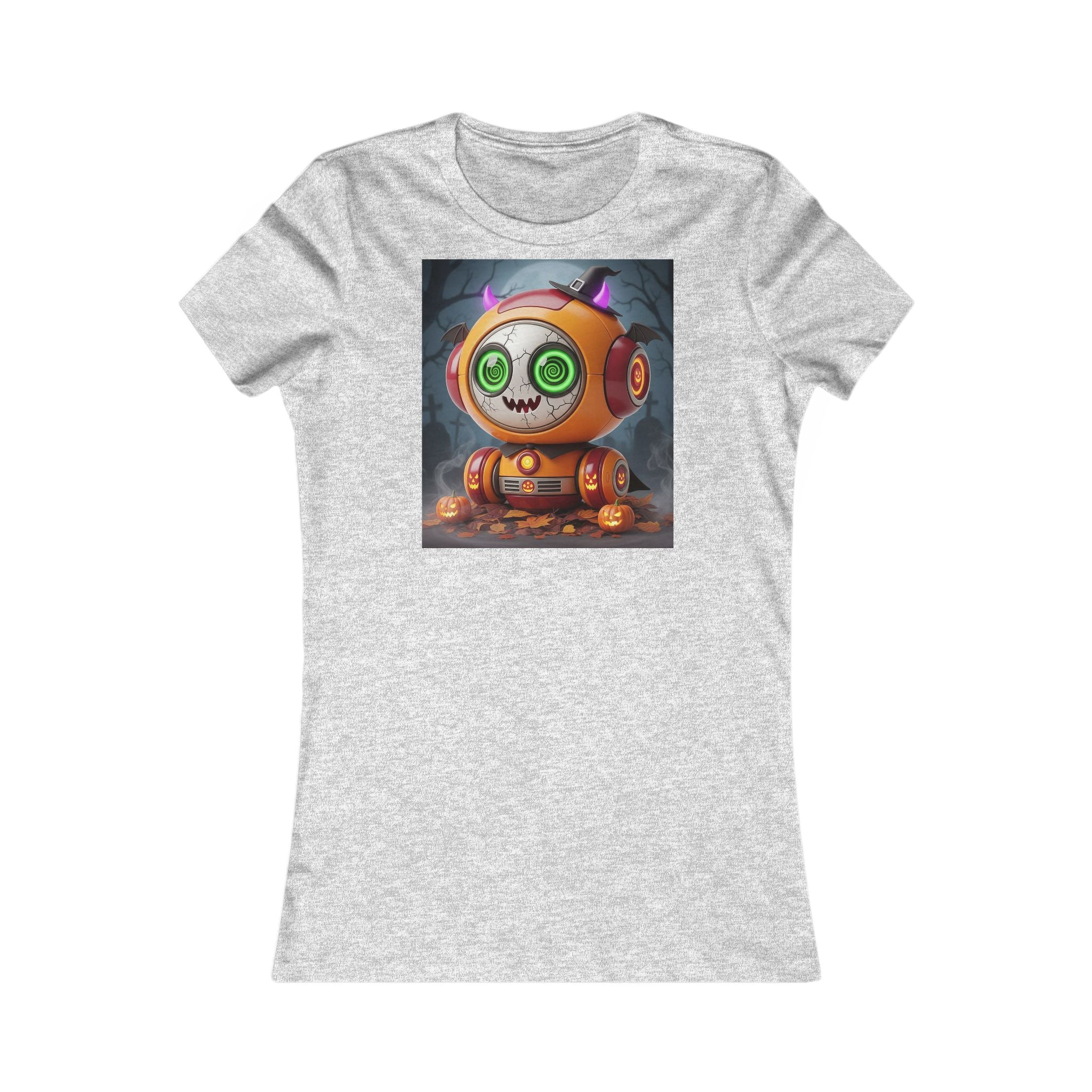 Whimsical Graphic Tee for Fans, Halloween Shirt, Cute Robot T-Shirt, Casual Top, Perfect Gift for Friends