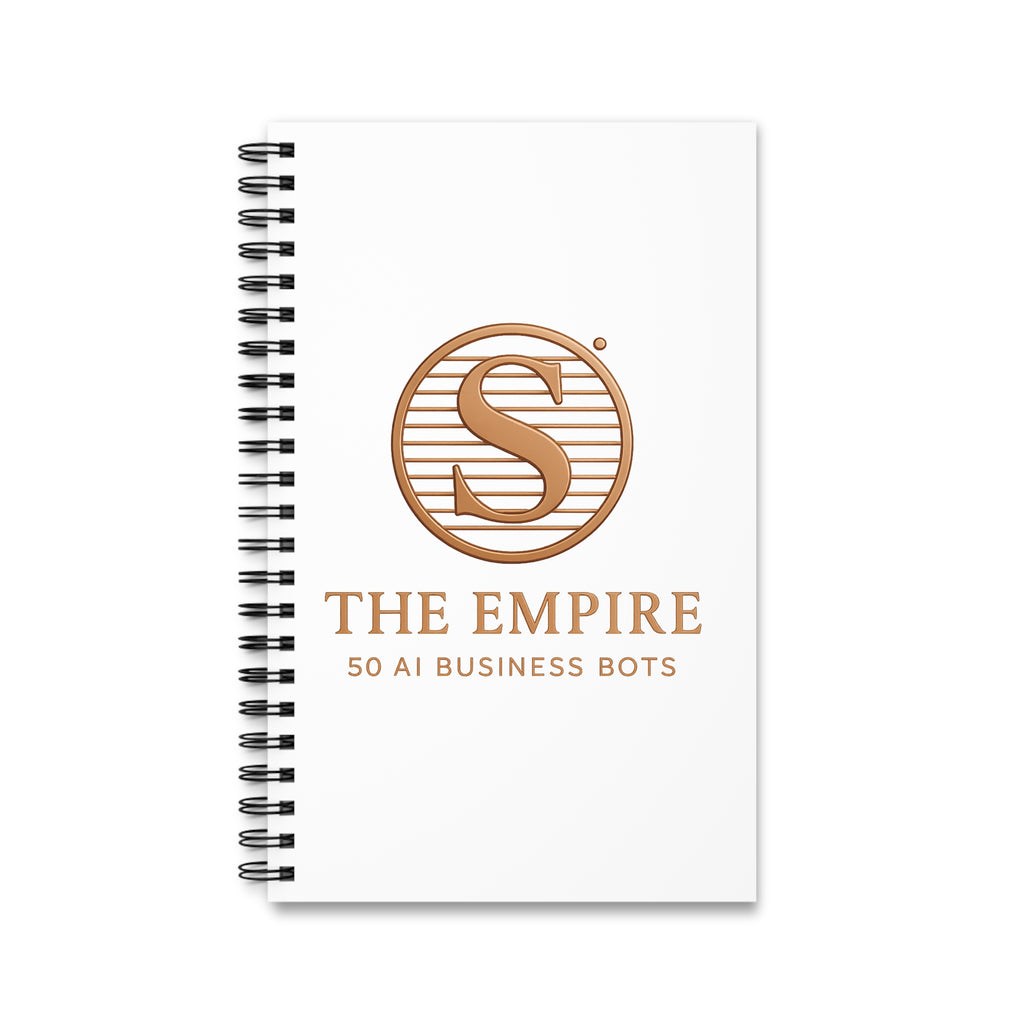 Sleek Spiral Journal for Entrepreneurs | Ideal for Notes, Planning, Sketching, Business Ideas, and Motivation
