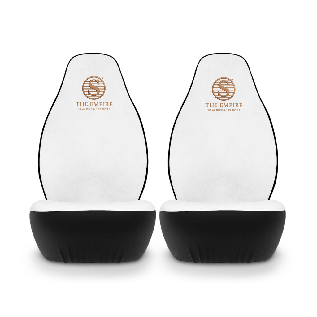 Elegant Polyester Car Seat Covers with Premium Design - Auto Accessories for Home, Gifts for Car Enthusiasts, Custom Decor, Vehicle Makeover