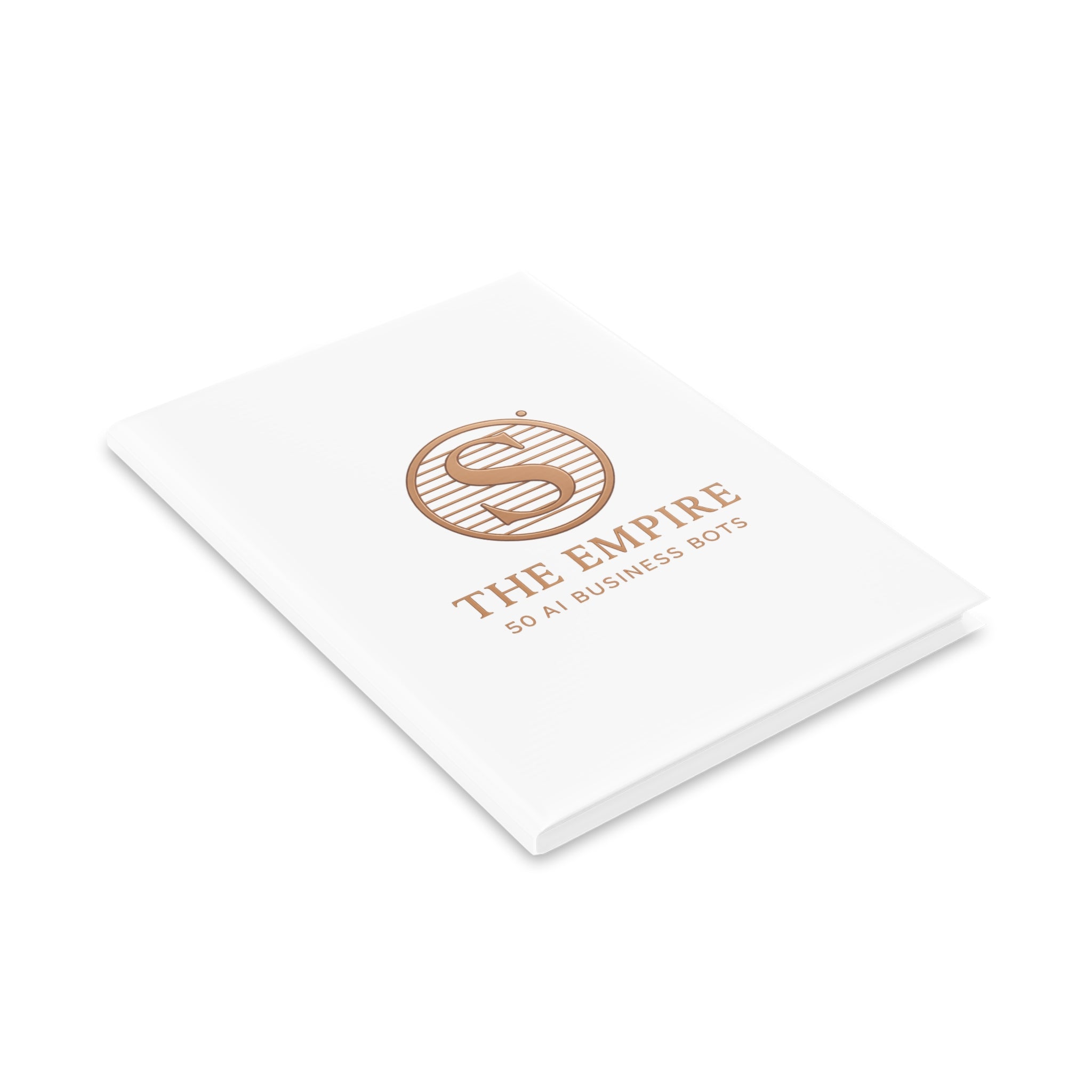 Elegant AI-Themed Hardcover Notebook, Business Journal, Office Supplies, Gift for Entrepreneurs, Writing, Note-Taking, Study Aid