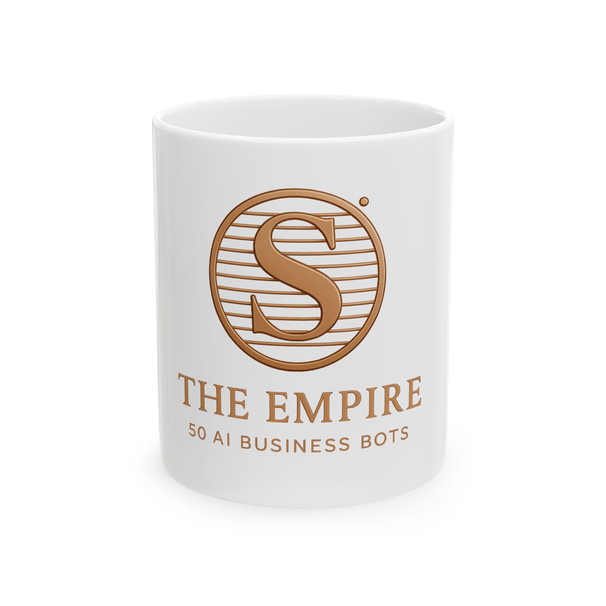 Personalized Ceramic Mug - The Empire, 50 AI Business Bots | Perfect Gift for Entrepreneurs, Office Decor, Coffee Lover's Collection, [...]