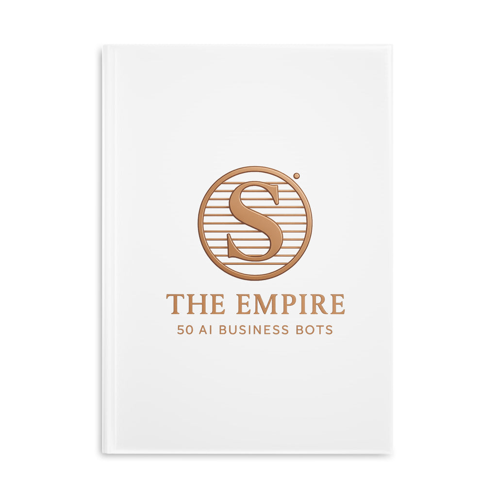 Elegant AI-Themed Hardcover Notebook, Business Journal, Office Supplies, Gift for Entrepreneurs, Writing, Note-Taking, Study Aid