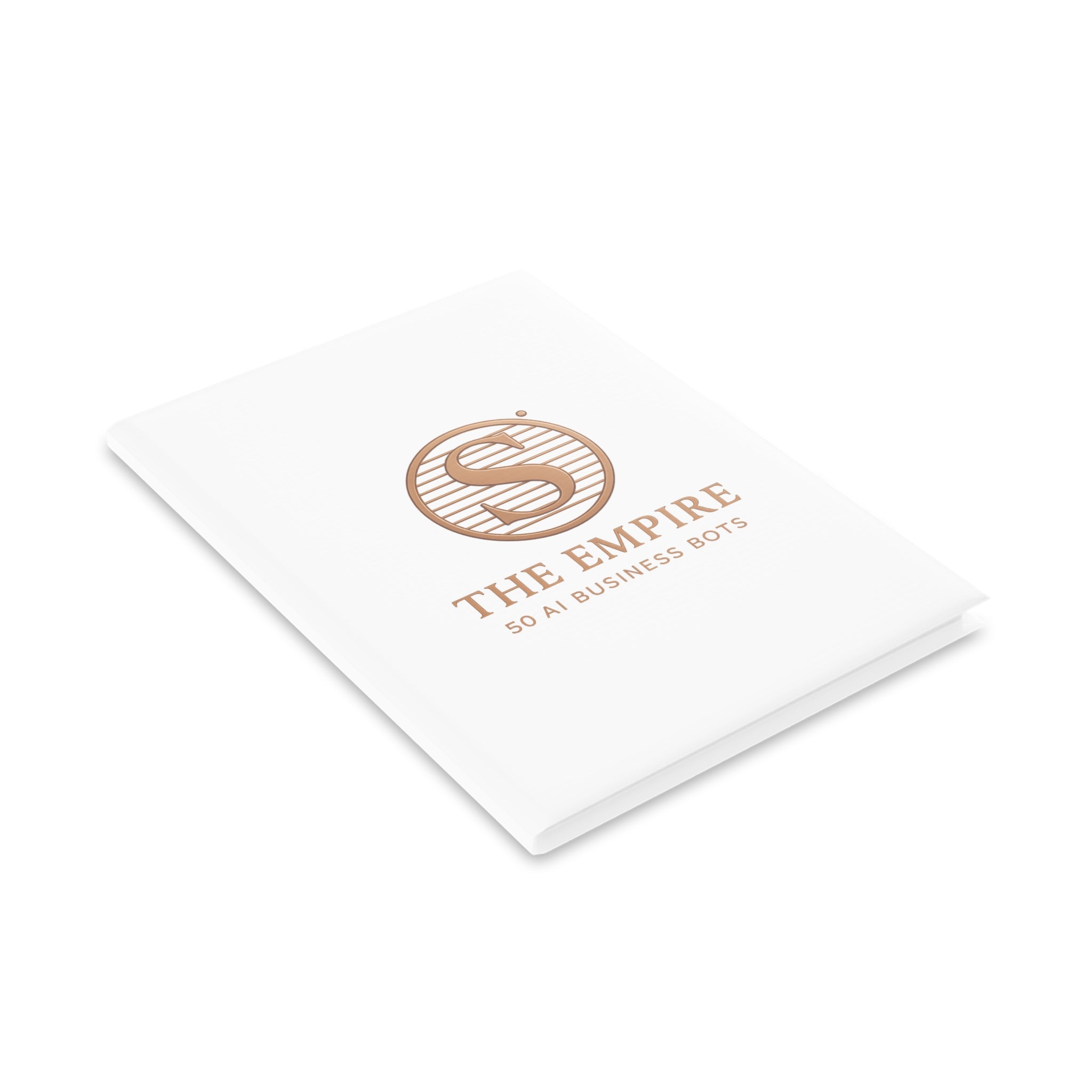 Elegant AI-Themed Hardcover Notebook, Business Journal, Office Supplies, Gift for Entrepreneurs, Writing, Note-Taking, Study Aid