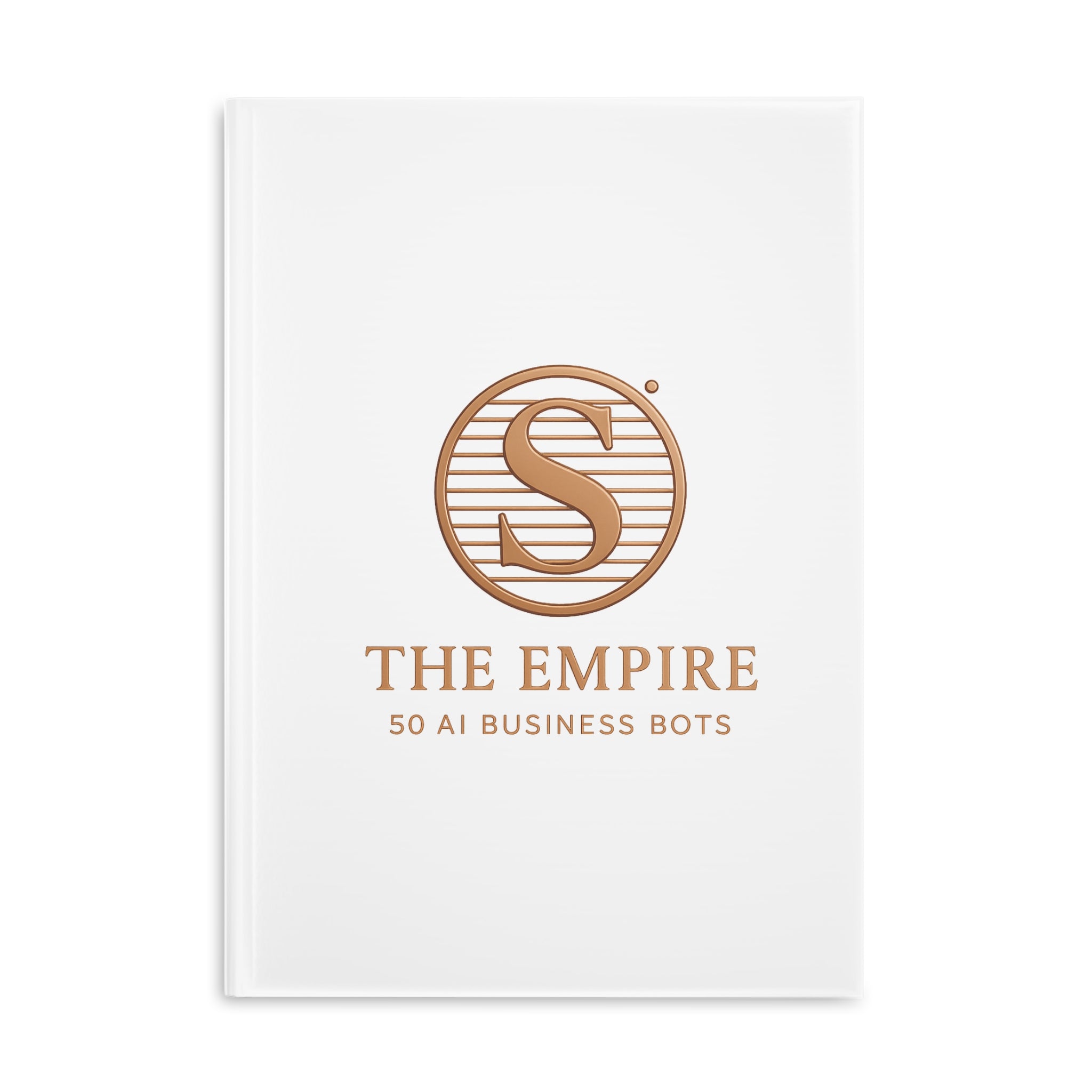 Elegant AI-Themed Hardcover Notebook, Business Journal, Office Supplies, Gift for Entrepreneurs, Writing, Note-Taking, Study Aid