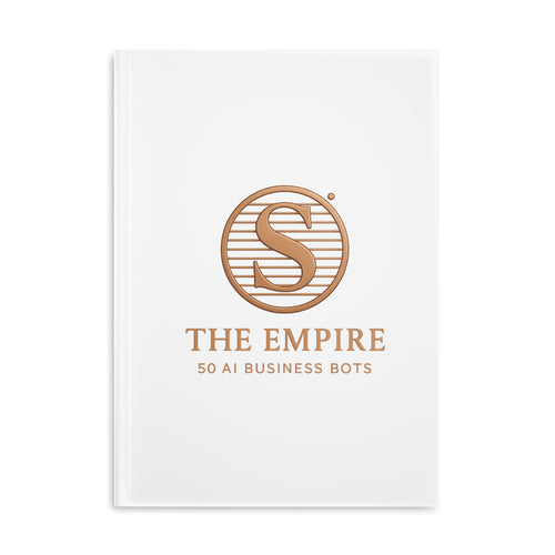 Elegant AI-Themed Hardcover Notebook, Business Journal, Office Supplies, Gift for Entrepreneurs, Writing, Note-Taking, Study Aid